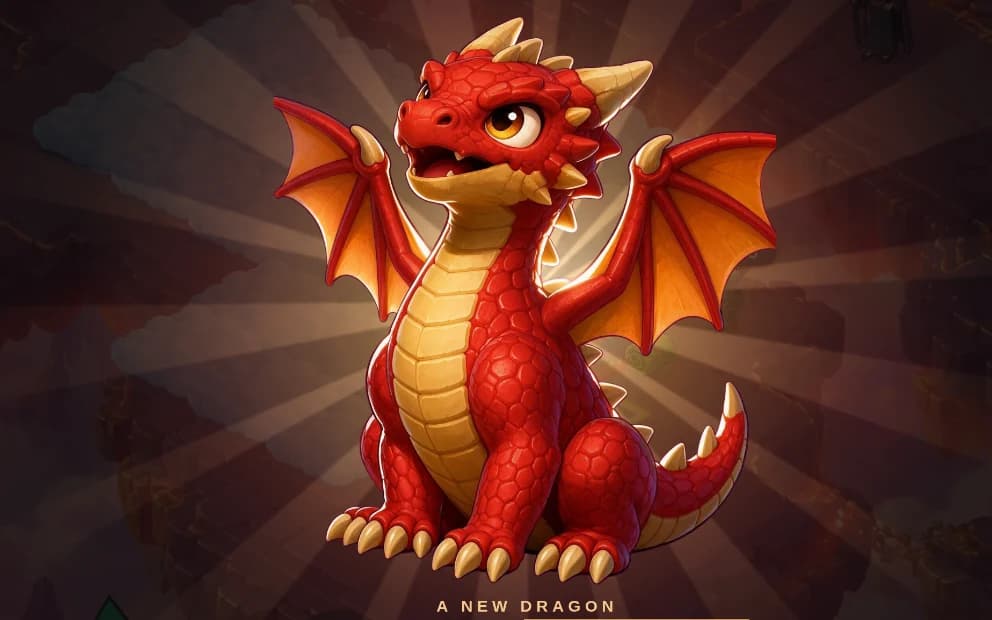 The reveal card the game shows when an Ember Whelp hatches